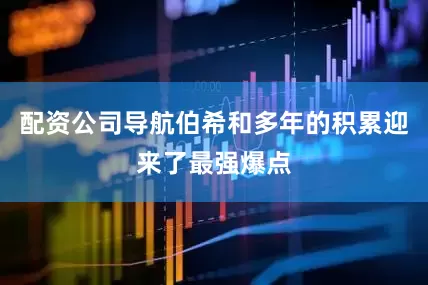 配资公司导航伯希和多年的积累迎来了最强爆点