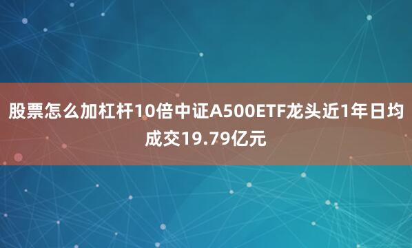股票怎么加杠杆10倍中证A500ETF龙头近1年日均成交19.79亿元